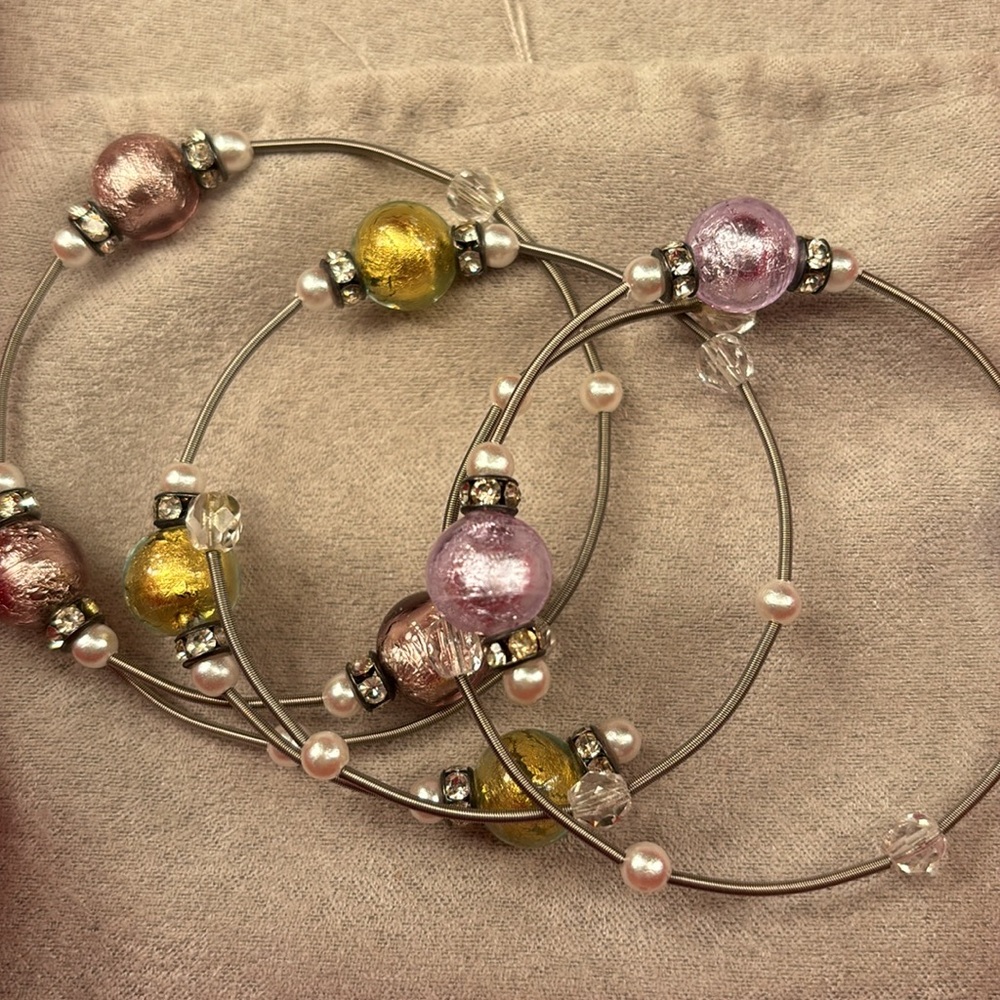 Murano Glass Bead Bracelets Red Envelope - Picture 4 of 4